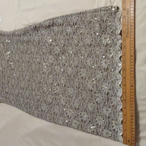 R&M Richards Lace Sequin Dress with Matching Boloro - Picture 13 of 15